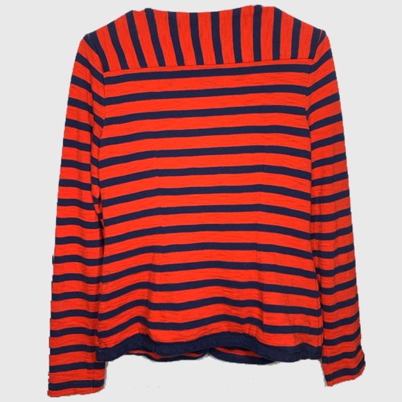 Cabi Blazer knit Revoir Yacht sz Small Navy Red - Picture 3 of 5